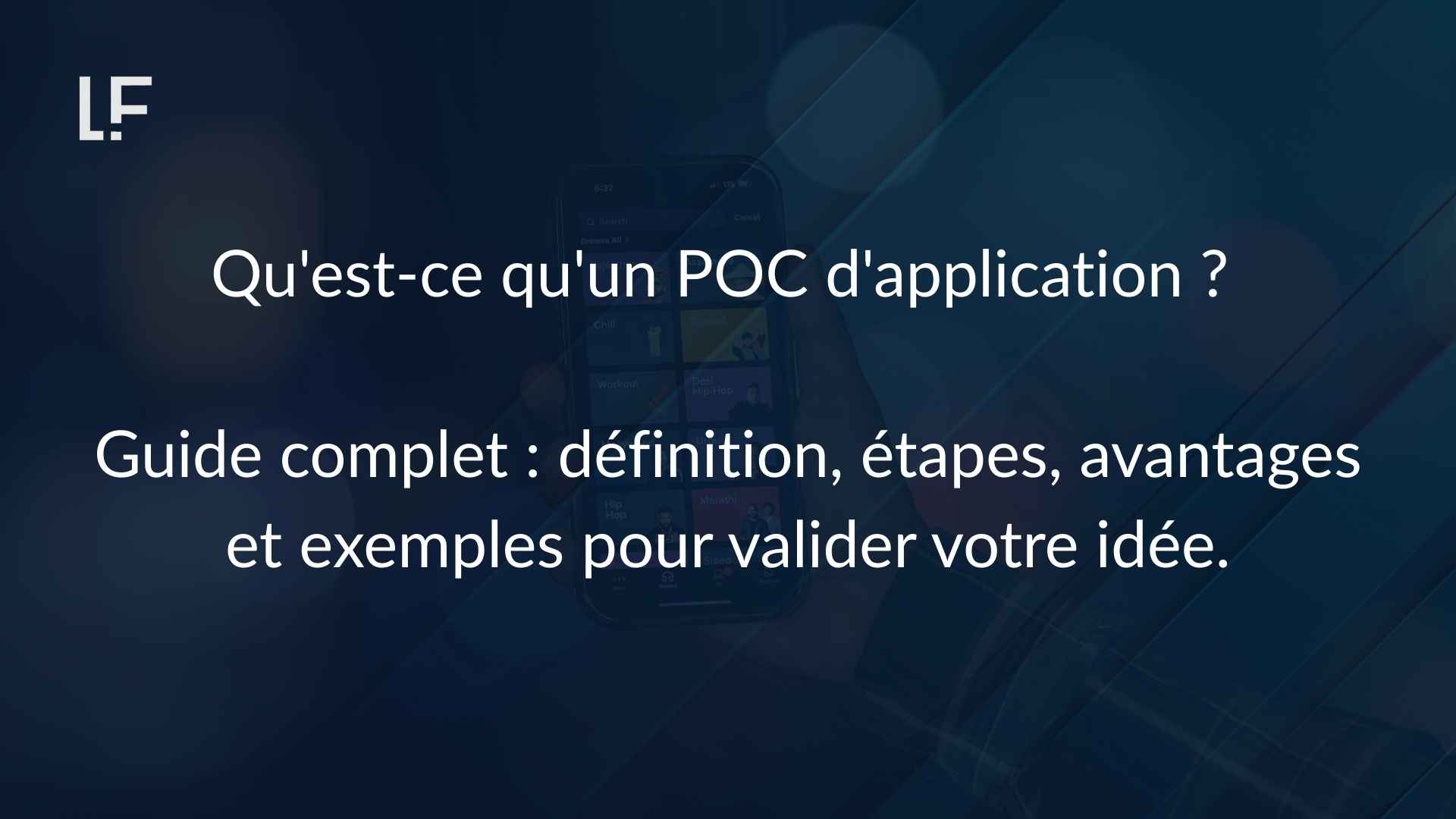 poc d'une application
